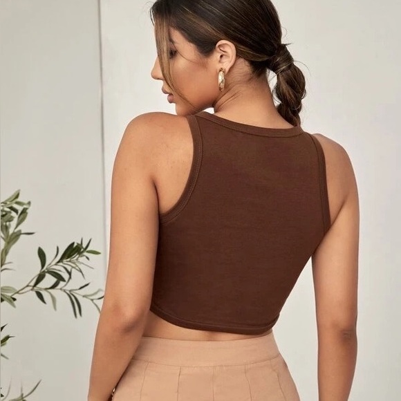 Butterfly print crop tank top size small NWT - Picture 2 of 14